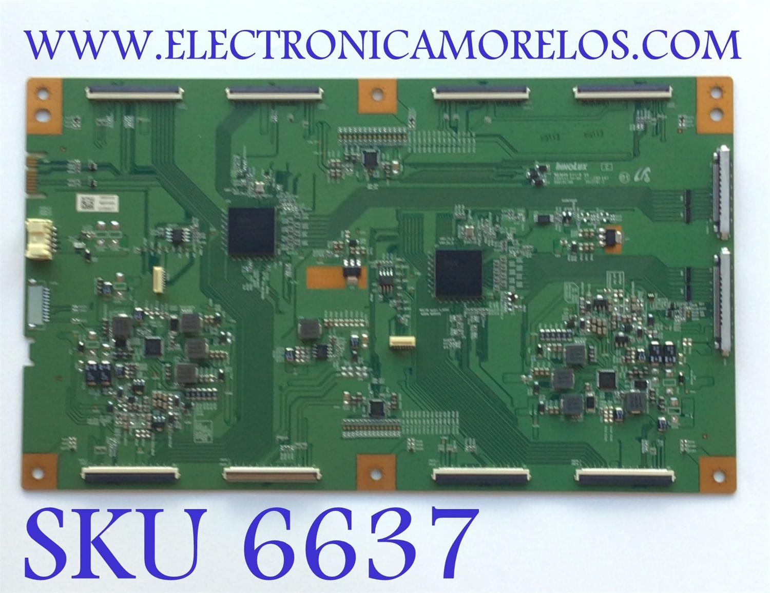 T-CON PARA TV SONY BRAVIA / NUMERO DE PARTE SKSDK1020 / M0049300R / AT32BK0017 / DISPLAY VA00DK1-QS1 REV.S1 / MODELO XR-100X92 / XR100X92